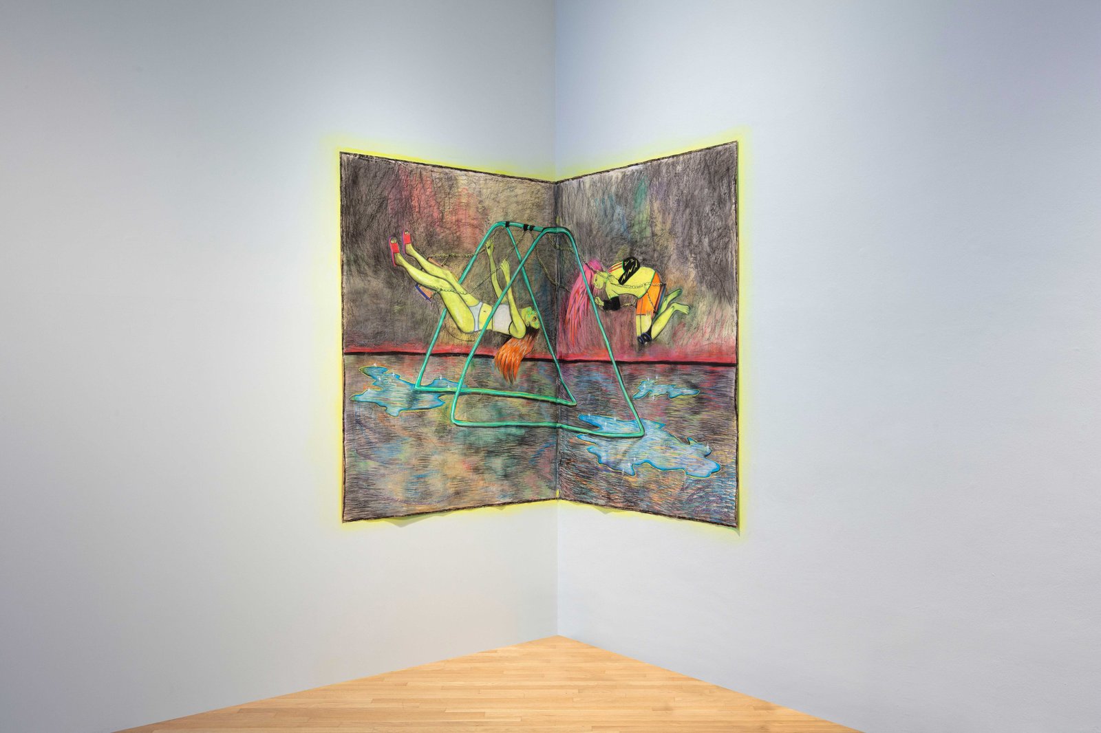 Installation view from La Collezione Impermanente #3. - GAMeC, Bergamo, 2022. Courtesy GAMeC - Galleria d'Arte Moderna e…