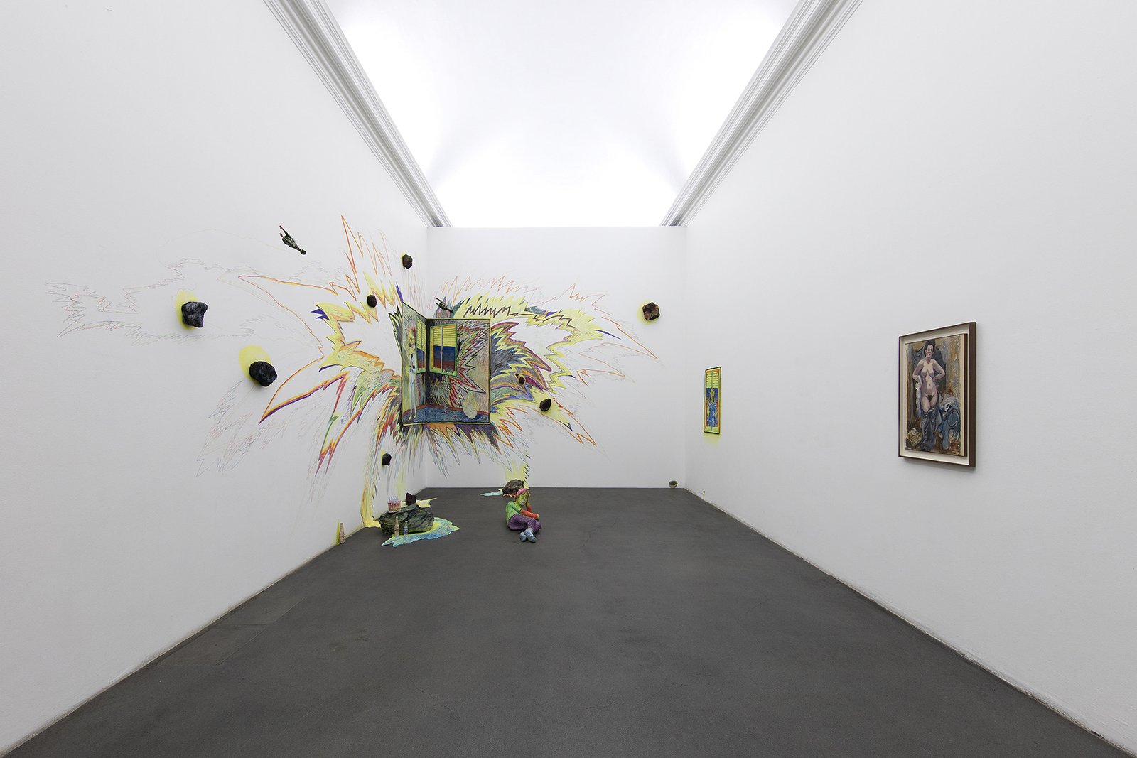 Finché quel che fantastichiamo è stato (2020) : mixed media on paper and papier-mâché, dimensions determined by the en…